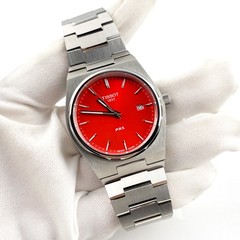 Tissot PRX T137.410.11.421.00 Quartz Watch Red Dial Stainless Steel Men’s Watch