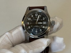 Hamilton Khaki Field Men’s Black Watch with Brown Leather Band – H70455533