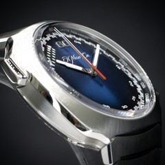 H. MOSER & CIE. Streamliner Flyback Chrono “Funky Blue” 6907-1200 | Full Set