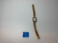 Ladies wristwatch, Elizabeth Taylor quartz, gold tone Pre Owned 4