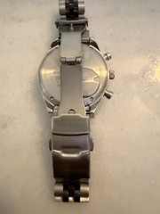 Timex Peanuts x Q Timex Snoopy TW2W68900 on aftermarket 2-tone Jubilee bracelet.