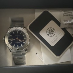 Bolvaint Paris Men’s Quartz Blue Dial Stainless Bracelet Watch 30m Box/Papers