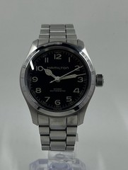 Hamilton H70405730 KHAKI FIELD MURPH 38 mm Steel Black Dial Automatic Mens Watch