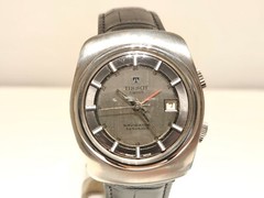 VINTAGE RARE MEN ST.STEEL SWISS ALARM MECHANICAL WATCH”TISSOT”SONOROUS NAVIGATOR
