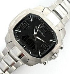 Bernoulli 0813M Dual Display Stainless Steel Men’s Watch (A1G013581)
