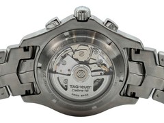Tag Heuer 42mm Men’s Link Silver Dial Automatic Chronograph Cal 16 Watch CJF211B