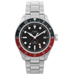 Timex Waterbury Heritage GMT Stainless Steel Automatic Men’s Watch TW2Y60600