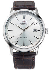 Orient Watch Automatic Watch Men’s An Elegant Silver Watch with a Black Strap
