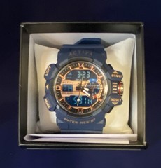 Activa Vord X Invicta Digital Men’s Watch 49mm ACW8043-003 Blue NIB