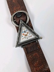 Vtg Carrera Triangular Face Free Masons Watch Masonic Quartz NEW BATTERY RUNNING