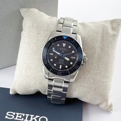 Seiko Prospex Sea Solar Power Black Dial Men Stainless Steel SNE575 Watch 38.5mm