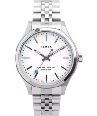 Timex Heritage Women’s Quartz Watch White Dial Stainless Steel 34mm TW2U23400