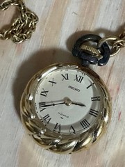 SEIKO Seiko Hand-wound Pendant Watch, 17 Jewels, Working Condition