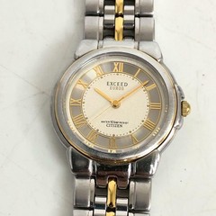 CITIZEN Exceed Euros Quartz Watch 25mm 13cm Working Used Scratches