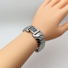 Christian Dior Art Deco Women’s Quartz Square Watch Black Dial Jewelry