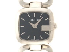 GUCCI 125.5 / YA125510 Stainless Steel 24mm Black Dial Quartz 2020 #DW2385