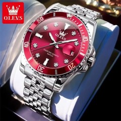 OLEVS Watch Men Waterproof Quartz Luminous Business Luxury Date Men’s Strap
