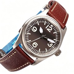 Tandorio Diver 36mm Pilot Aviator Watch Automatic NH35/Miyota 8215 Movt Sapphire