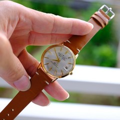 Citizen Jet Auto Dater 27 Jewels Gold Case Automatic Watch 37mm