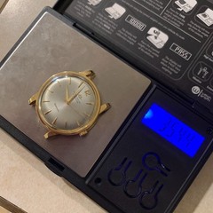 Vintage Movado Kingmatic Chronometre 18K Solid Gold Automatic Wristwatch
