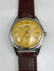 HMT Jubilee Yellow Dial 17 Jewels Mechanical Hand-Winding For Men’s Wrist Watch