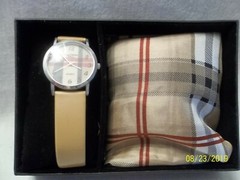 Marcel Drucker Watch & Silk Scarf Quartz Movement