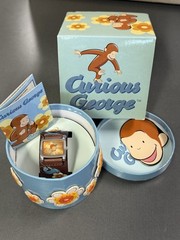 Fossil Curious George Limited Edition Watch #193/1000 w/ Custom Tin Box