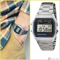 Reloj Original Para Hombre Mujer Casio Watch Retro Digital Unisex A-158W A-158