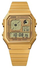 Casio Vintage Illuminator (33.9mm) Digital Display / Gold PVD A130WEG-9AEF Watch