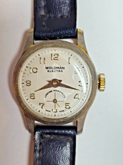 vtg woldman electra watch lifetime mainspring swiss made – Untested- S121- READ
