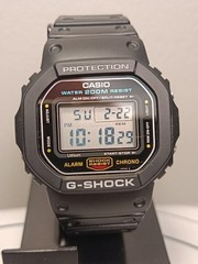 Vintage 1987-1994 Casio G-Shock DW5600C (901) Mens Watch New Bezel, Strap & Bat