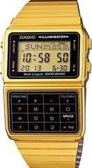 CASIO DBC-611G-1 DATABANK VINTAGE SERIES GOLD DIGITAL WATCH