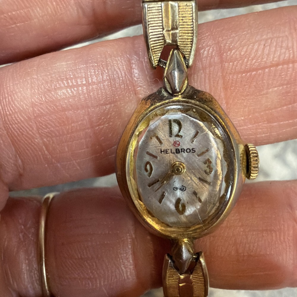 Vintage Helbros Ladies Watch – Mechanical – Kreisler Bracelet – Runs
