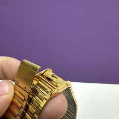 Mens Army Gold Tone Watch Department of the Army United States Needs Battery