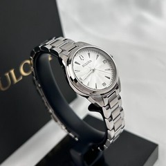 Bulova 96P219 Diamond Lady Sutton Silver Dial 28mm Women’s Quartz Watch-New