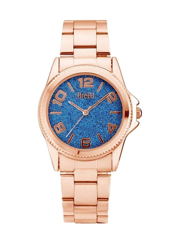 Watch Wristwatch Firetti Rose Gold Blue