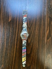 Nice pre-owned 2008 Swatch gent AHHH! GE226 Comic Book Watch