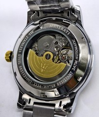 Awesome Maserati Automatic Black Dial Dual Tone Band Analog Men’s Wrist Watch