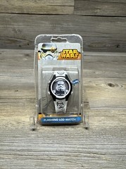 Star Wars “Storm Trooper” Children’s Light-Up Strap And Flashing LCD New Read !!