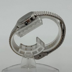 Cyma Ladies Quartz Wristwatch Silver Stone Bracelet Japan New Battery 073021