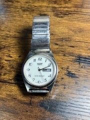 Vintage Sharp -257242- Day/Date Men’s 35mm Japan Movt Quartz- New Battery