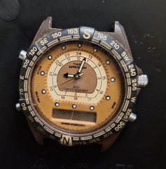 Timex Expedition Compass Quartz Analog Sports Wristwatch Leather 50m WR