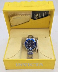 Invicta Men’s Watch Pro Diver Quartz Blue Dial Silver Steel Bracelet 26971 (1)