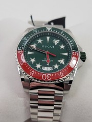 Gucci Dive XL SWISS Quartz Green Dial Stainless Steel Men’s Watch YA136222