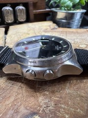 Vintage Junghans Mega Chronograph Radio Controlled Alarm Timer Watch Germany 44m