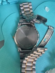 Tiffany & Co Portfolio Lucent Swiss Watch 33mm Two Tone Quartz Original Bracelet