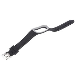 1Pcs Stylish Grey Silicone Band Strap with Double Row Metal Buckle