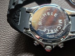 Michele Tahitian Jelly Bean Zebra Print Dial Silicone Strap Women’s Wristwatch