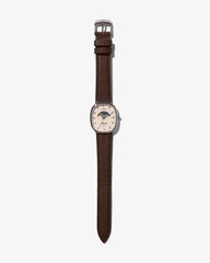 New NOAH x TIMEX Steel Face Oval Moon Phase Brown Leather strap