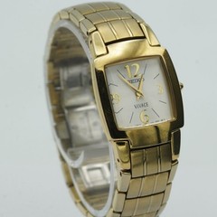 Seiko Belfina Vivace Quartz Ladies Watch 24mm Stainless Steel Gold 7320-5170